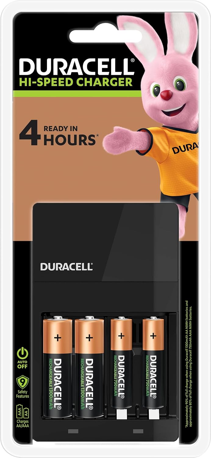 Duracell rechargeable battery starter kit for under $20.