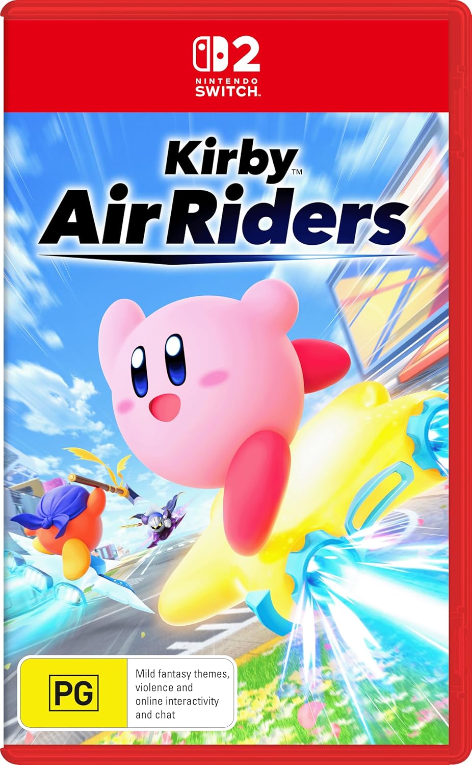 race into action: kirby air riders for switch 2, $79.