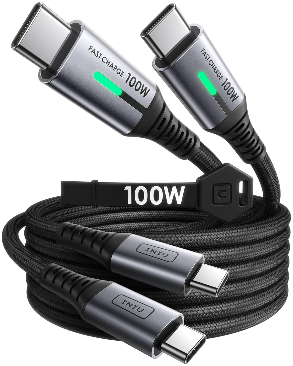 score two 100w 2m fast-charging usb-c cables for $10.